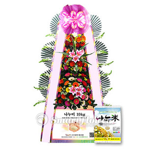 축하쌀화환(화환형)
